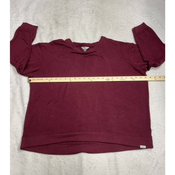 Orvis Womens Size XL Long Sleeve Crewneck Sweater Stretch Comfort Top Maroon - Picture 5 of 8